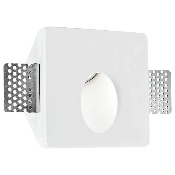 Gips Wandeinbauleuchte Ariel in weiß, 1-flammig, GU10 Reflektor - PAR16-Min günstig online kaufen