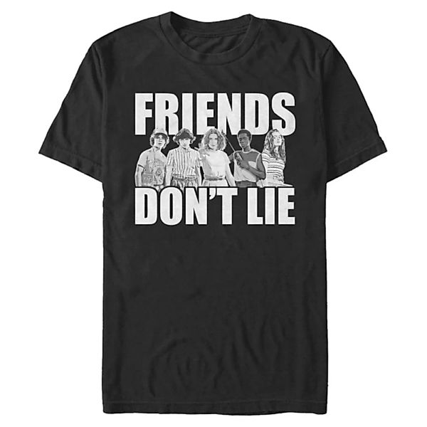 Netflix - Stranger Things - Gruppe Cast Friends Don't Lie - Männer T-Shirt günstig online kaufen