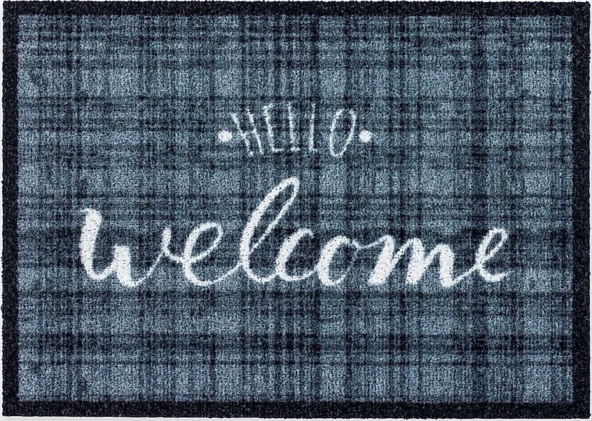 ASTRA Fußmatte "Deco Brush 1630, Welcome" rechteckig 7 mm Höhe Schmutzfangm günstig online kaufen