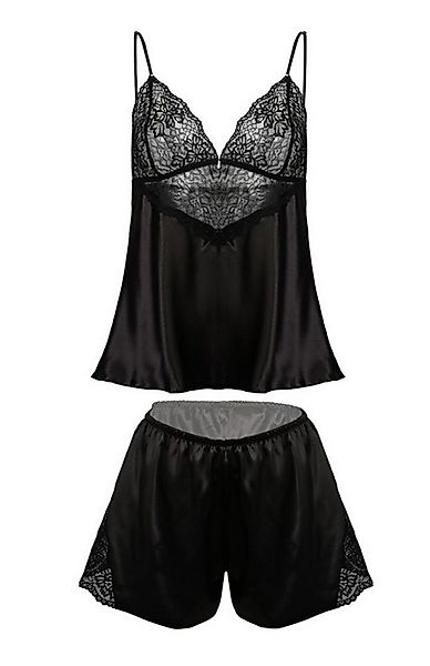 DKaren Pyjama zweiteiliges Nachtwäsche-Set mit Spitze günstig online kaufen