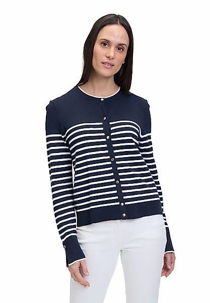 Betty Barclay Strickjacke "Damen Basic-Strickjacke mit Streifen" 1 Stk. tlg günstig online kaufen
