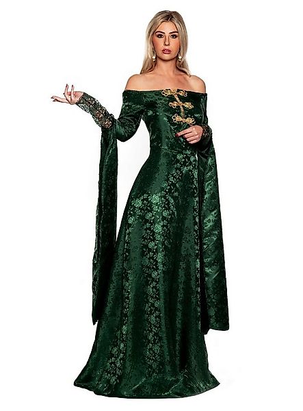 Underwraps Kostüm Irische Renaissance Lady Kostüm, Edles, grünes Renaissanc günstig online kaufen