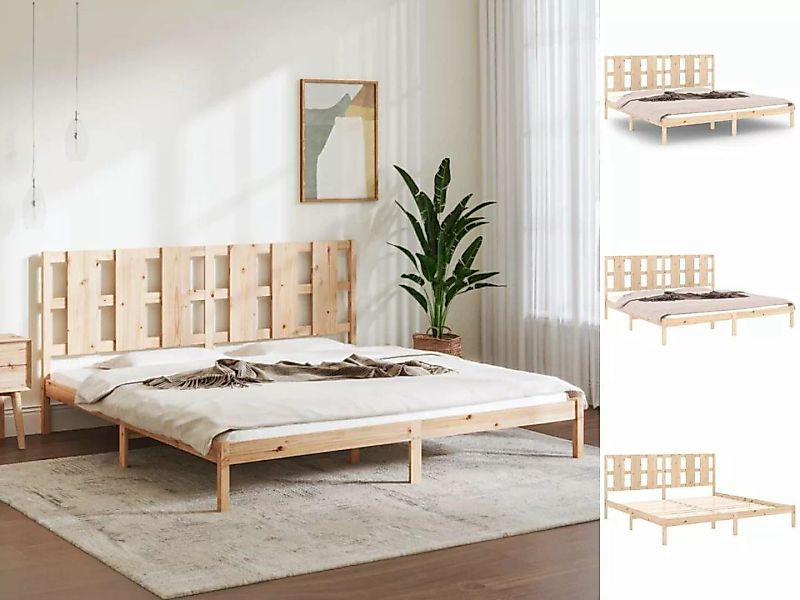 vidaXL Bettgestell Massivholzbett 180x200 cm 6FT Super King Bett Bettgestel günstig online kaufen