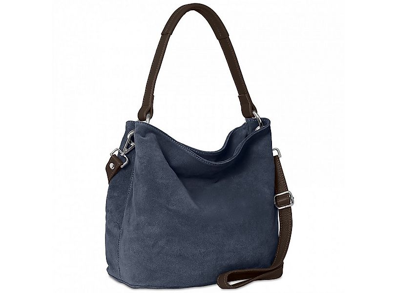 Caspar Schultertasche Damen Veloursleder Handtasche Klassisch - PREMIUM LIN günstig online kaufen
