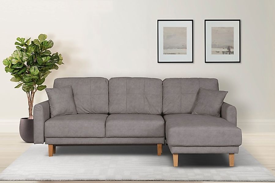 Home affaire Ecksofa »TRIPLO optionale Schlafsofa mit Bettkasten, Maße B/T/ günstig online kaufen
