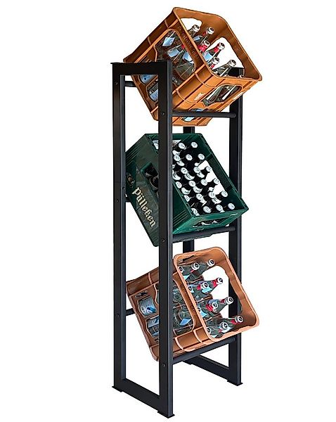 Quick Star Flaschenregal Getränkekistenregal 39x30x140cm, 3-tlg. günstig online kaufen