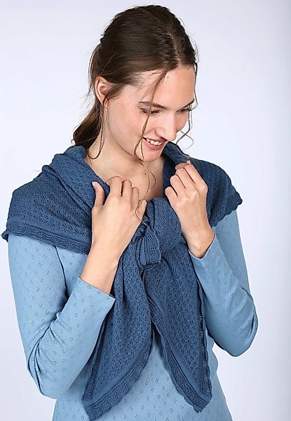 Sorgenfri Sylt Dreieckstuch Lisa, Ajour-Strickdetails günstig online kaufen