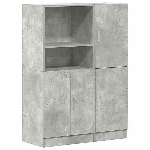vidaXL 2-Tlg Küchenschrank-Set Betongrau Holzwerkstoff 3324145 günstig online kaufen