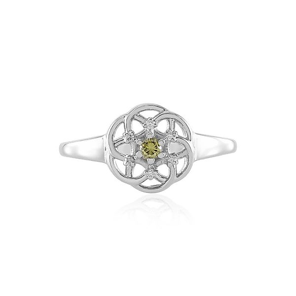 Cavill Diamantring Grüner SI1 Diamant Silber günstig online kaufen