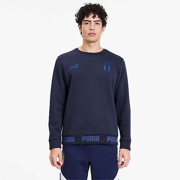 PUMA Italia Football Culture Herren Sweatshirt | Mit Aucun | Blau | Größe: günstig online kaufen