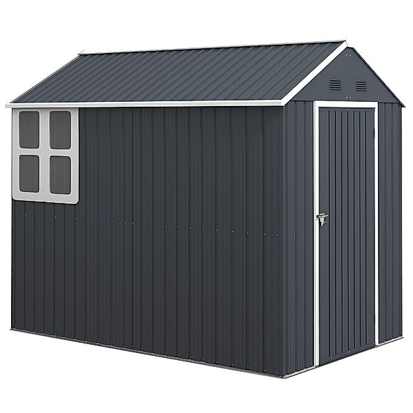 Outsunny Gerätehaus Geräteschuppen Stahl, 4 abschließbarer günstig online kaufen