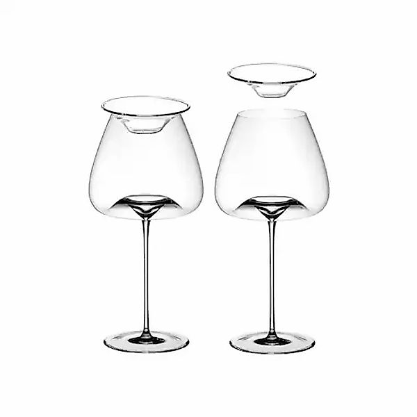 ZIEHER Rotweinglas »Weingläser + Deckel Vision Balanced 850 ml 2er Set tran günstig online kaufen