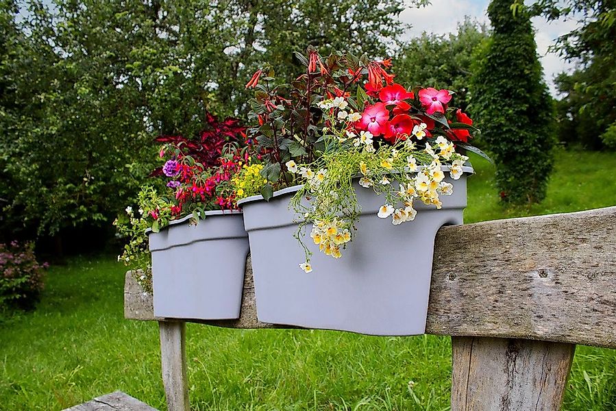 KHW Balkonkasten Flowerclip XXL (Set, 2 St), BxTxH: 57,5x27,7x27 cm günstig online kaufen