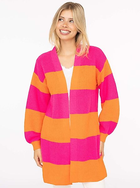 Zwillingsherz Cardigan ""Katja"", One Size, Wollanteil, Langarm, Blockstrei günstig online kaufen