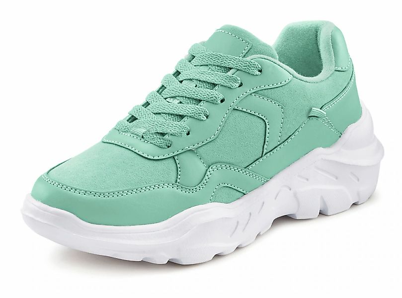 LASCANA Sneaker mit Chunky-Sohle & Ketten, Schnürhalbschuhe, Freizeitschuhe günstig online kaufen