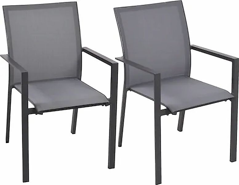 Garden Pleasure Stapelstuhl »RANA, 2er Set« (Set) 2 Stk. stapelbar günstig online kaufen