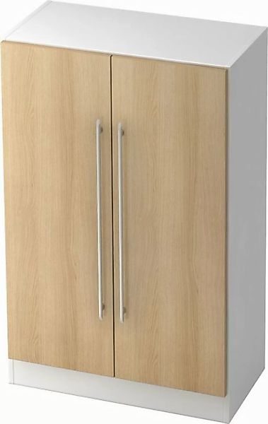 HAMMERBACHER Aktenschrank Schrank Solid 3OH BxTxH 80x42x127cm Griff RE Weiß günstig online kaufen