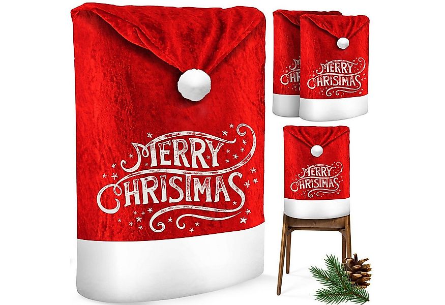 KESSER Weihnachtsfigur, Premium Weihnachtsstuhlüberzug Set Stuhlhussen für günstig online kaufen