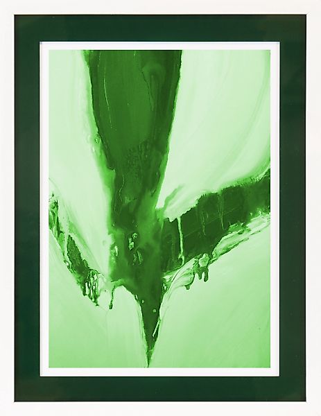 queence Bild mit Rahmen »Abstrakt, dunkelgrün«, Abstrakt-Abstrakte-Kunst, ( günstig online kaufen