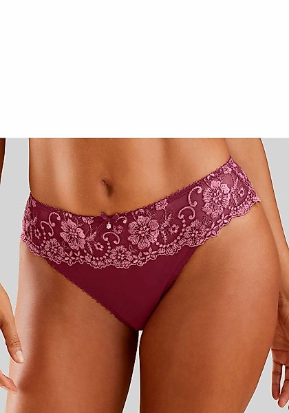 LASCANA Bikinislip "Wanda", mit Stickerei Spitze in floraler Optik günstig online kaufen