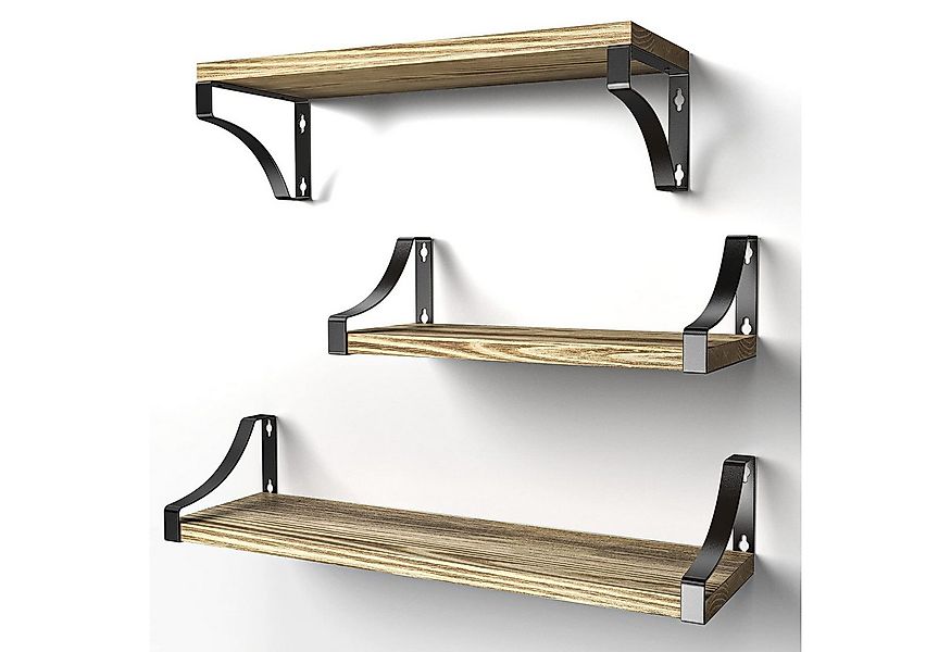 PIPISHELL Wandregal 3er-Set, Schwebend montierbar, Hängeregal aus Holz & Me günstig online kaufen