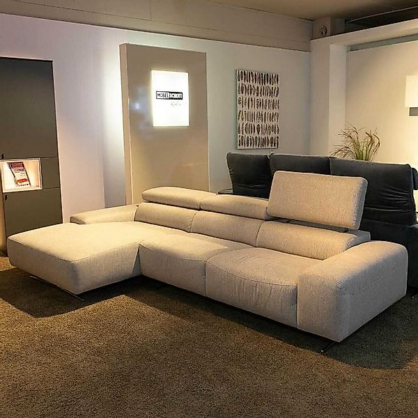 WK WOHNEN Ecksofa Polstergarnitur WK 5660 Matheo Stoff WK11-078 Beige Fuß E günstig online kaufen