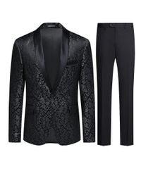 Allthemen Smoking (2 tlg) Herren Jacquard günstig online kaufen