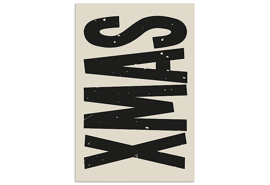 MuchoWow Poster Weihnachten - Weihnachten - Japandi - Beige, (1 St), Poster günstig online kaufen