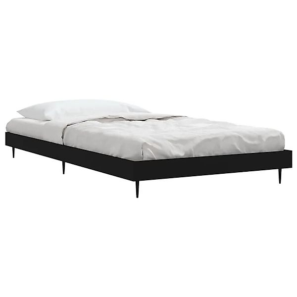 vidaXL Bettgestell Schwarz 100x200 cm Holzwerkstoff 832262 günstig online kaufen