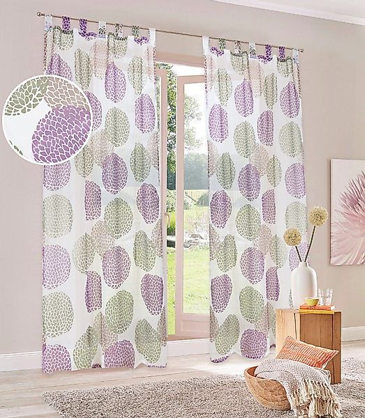 my home Gardine "Belem" Schlaufen 1 Stk. tlg. 1 oder 2 Schals, Vorhang, Fer günstig online kaufen