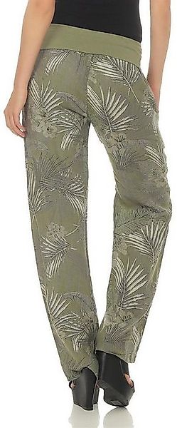 malito more than fashion Leinenhose 7790 Hose aus Leinen mit Jungle Print günstig online kaufen