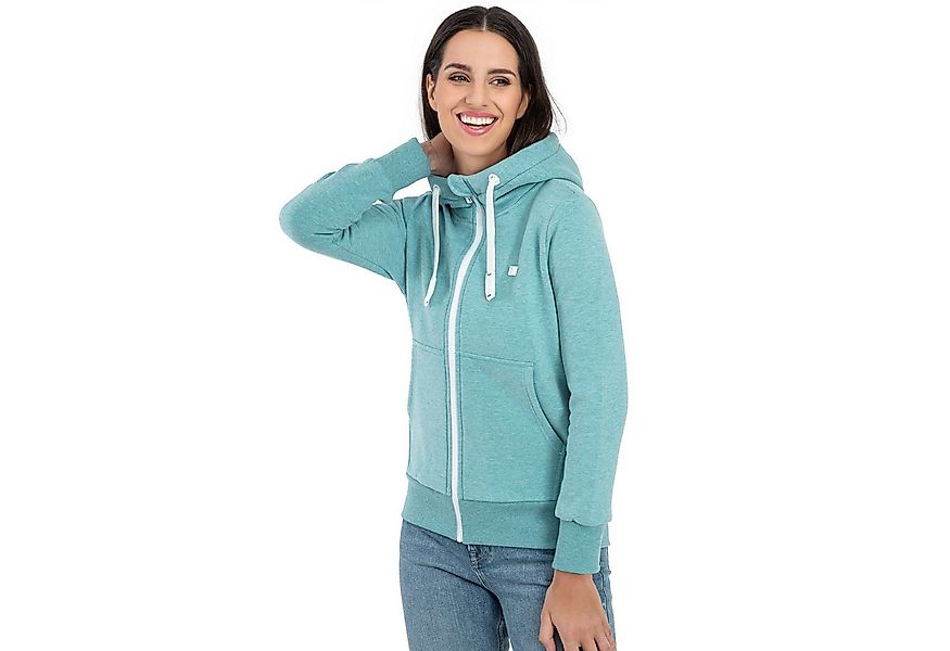 DEPROC Active Kapuzensweatjacke FinjaCMYK II weiche Fleecejacke mit Känguru günstig online kaufen