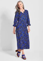 GOLDNER Sommerkleid Fließendes Viskosekleid mit V-Ausschnitt günstig online kaufen