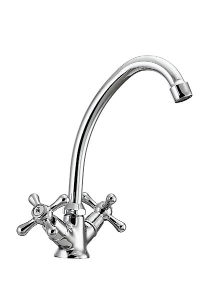 Hydroland Spültischarmatur Retro Zweigriffmischer Küchenarmatur, Retro günstig online kaufen