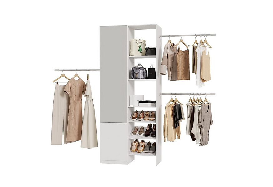 FUFU&GAGA Kleiderschrank Kleiderschrank mit Spiegel, Schubladen und verstel günstig online kaufen