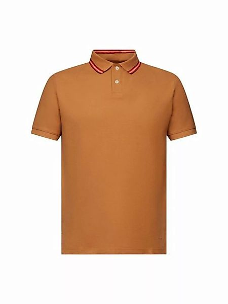 Esprit Poloshirt Piqué-Poloshirt mit Glitzer, 100 % Baumwolle günstig online kaufen