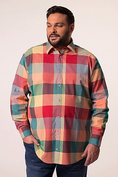 Men Plus Businesshemd Karohemd Langarm Kentkragen Comfort Fit günstig online kaufen