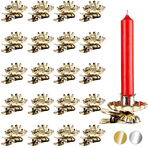 BRUBAKER Kerzenhalter Baumkerzenhalter für Weihnachtsbaum (60 günstig online kaufen
