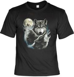 Tini - Shirts Print-Shirt Wolfsrudel heulender günstig online kaufen