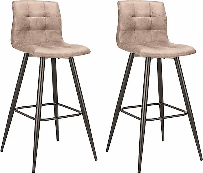 byLIVING Barhocker »Simone«, (Set, 2 St., 2er), 2er Set, Vintage braun oder günstig online kaufen