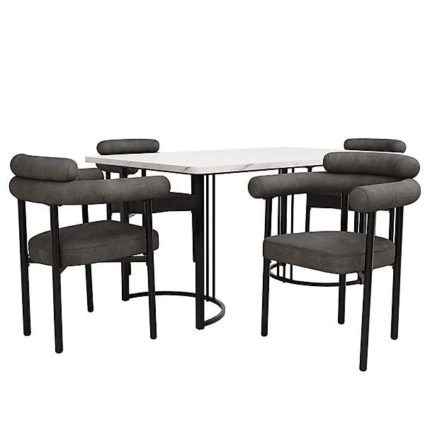 OKWISH Essgruppe Esstisch mit 4 Stühlen, günstig online kaufen
