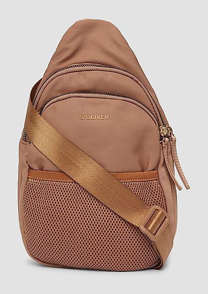 s.Oliver Tragetasche Schultertasche mit aufgesetzter Mesh-Tasche günstig online kaufen