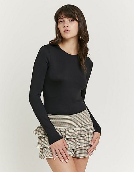 Tally Weijl Langarmshirt STSPATYDIAL Materialmix, eng anliegend günstig online kaufen