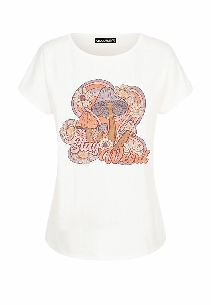 CLOUD 5IVE T-Shirt "CLOUD 5IVE Viskose T-Shirt mit Pilz Print" günstig online kaufen