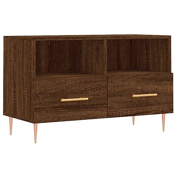 vidaXL TV-Schrank TV-Board Braun Eichen-Optik 80x36x50 cm Holzwerkstoff günstig online kaufen