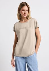 STREET ONE T-Shirt mit Wording aus Schmucksteinen günstig online kaufen