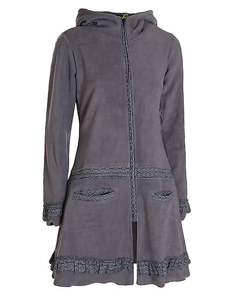 Vishes Kurzmantel Lange Fleecejacke Fleecemantel Übergangsjacke günstig online kaufen