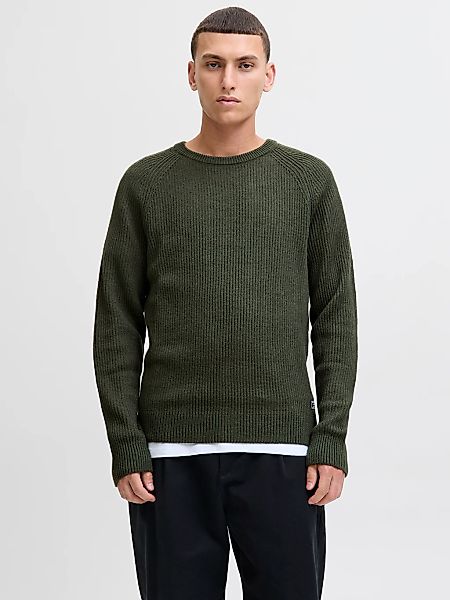 Jack & Jones Rundhalspullover "JJPANNEL KNIT CREW NECK AW25" günstig online kaufen