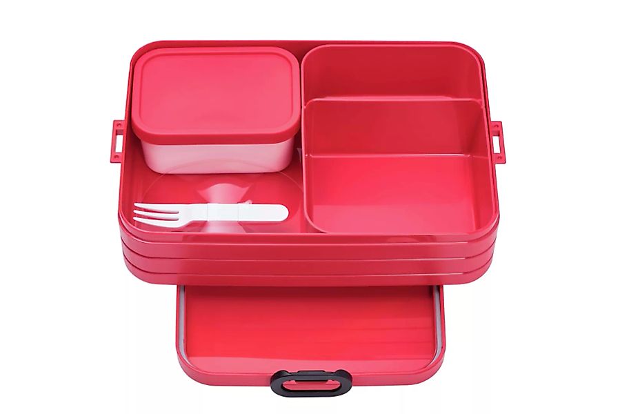 Mepal Bento-Lunchbox "To Go"  Take a break - rot - Kunststoff - 17 cm - 6,5 günstig online kaufen