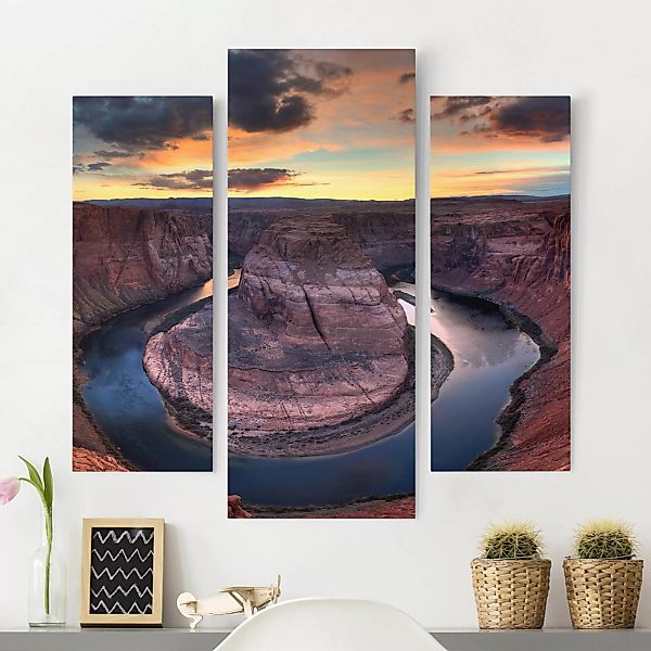3-teiliges Leinwandbild Natur & Landschaft - Querformat Colorado River Glen günstig online kaufen